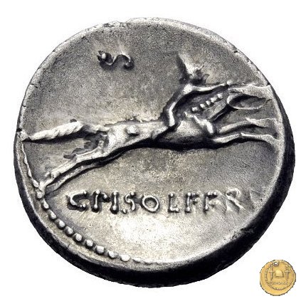 408/1 - denario C. Calpurnius Piso L.f. Frugi 67 BC (Roma)