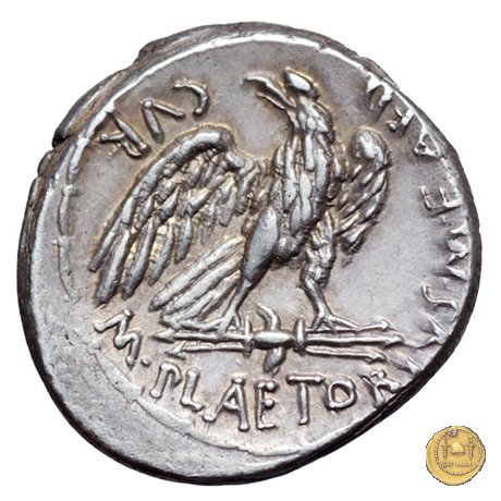 409/1 - denario M. Plaetorius M.f. Cestianus 67 BC (Roma)