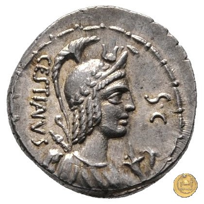 409/1 - denario M. Plaetorius M.f. Cestianus 67 BC (Roma)