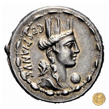 409/2 - denario M. Plaetorius M.f. Cestianus 67 BC (Roma)