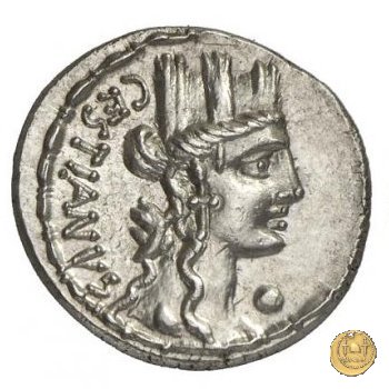 409/2 - denario M. Plaetorius M.f. Cestianus 67 BC (Roma)