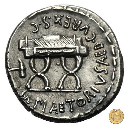 409/2 - denario M. Plaetorius M.f. Cestianus 67 BC (Roma)