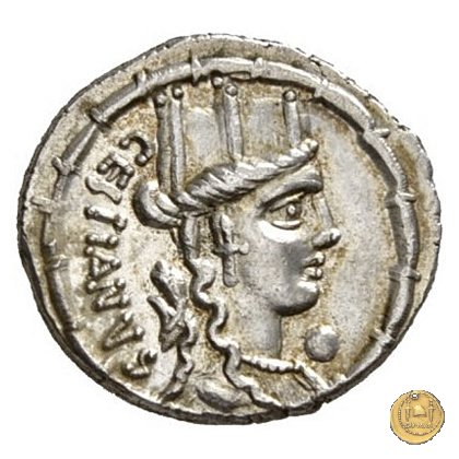 409/2 - denario M. Plaetorius M.f. Cestianus 67 BC (Roma)