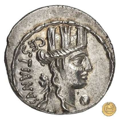 409/2 - denario M. Plaetorius M.f. Cestianus 67 BC (Roma)