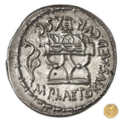 409/2 - denario M. Plaetorius M.f. Cestianus 67 a.C. (Roma)