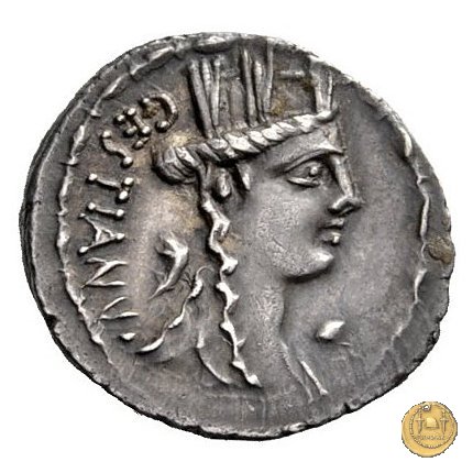 409/2 - denario M. Plaetorius M.f. Cestianus 67 BC (Roma)