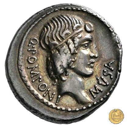 410/1 - denario Q. Pomponius Musa 66 a.C. (Roma)