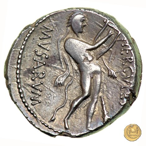 410/1 - denario Q. Pomponius Musa 66 a.C. (Roma)