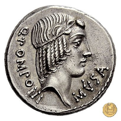 410/1 - denario Q. Pomponius Musa 66 BC (Roma)