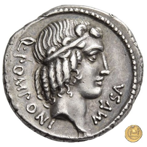 410/1 - denario Q. Pomponius Musa 66 BC (Roma)