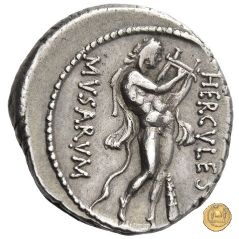 410/1 - denario Q. Pomponius Musa 66 BC (Roma)