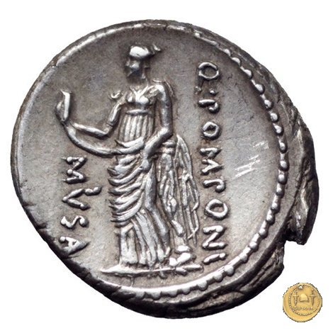 410/3 - denario Q. Pomponius Musa 66 a.C. (Roma)