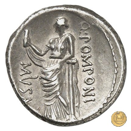 410/3 - denario Q. Pomponius Musa 66 a.C. (Roma)
