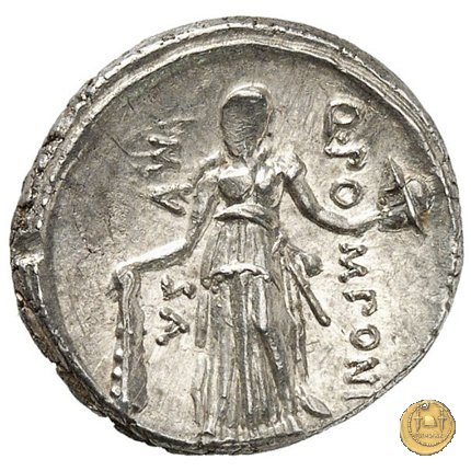 410/4 - denario Q. Pomponius Musa 66 BC (Roma)