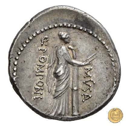 410/5 - denario Q. Pomponius Musa 66 BC (Roma)