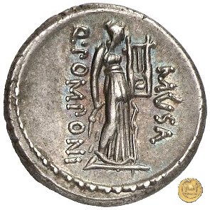 410/7 - denario Q. Pomponius Musa 66 BC (Roma)