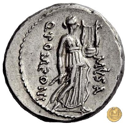 410/7 - denario Q. Pomponius Musa 66 BC (Roma)