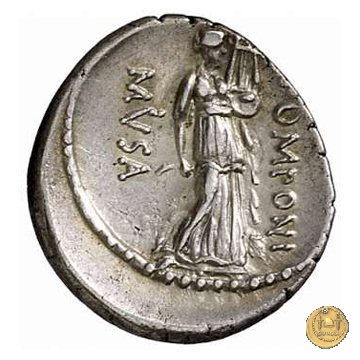 410/7 - denario Q. Pomponius Musa 66 BC (Roma)