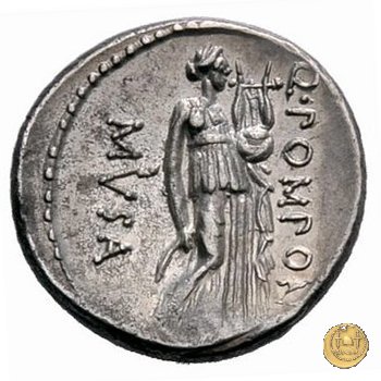 410/7 - denario Q. Pomponius Musa 66 BC (Roma)