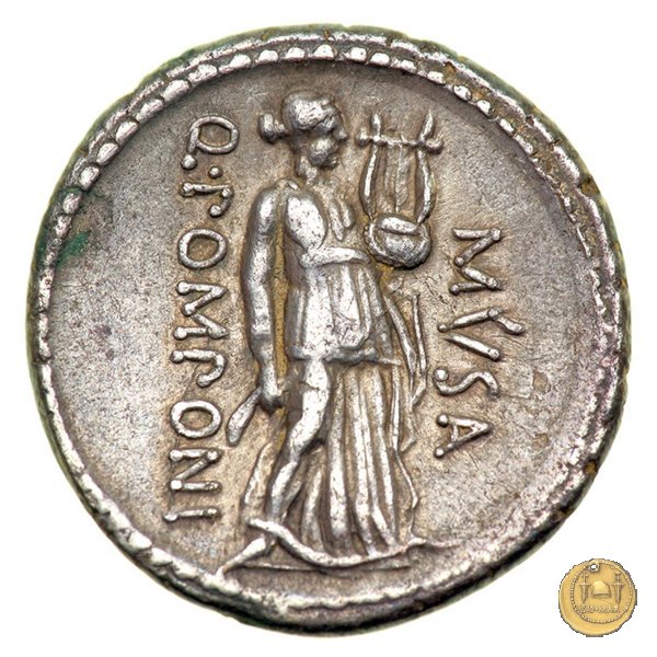 410/7 - denario Q. Pomponius Musa 66 BC (Roma)