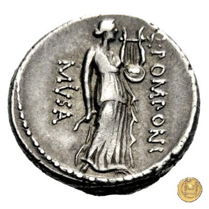 410/7 - denario Q. Pomponius Musa 66 BC (Roma)