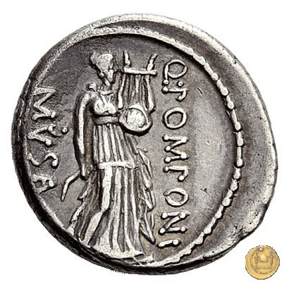 410/7 - denario Q. Pomponius Musa 66 BC (Roma)