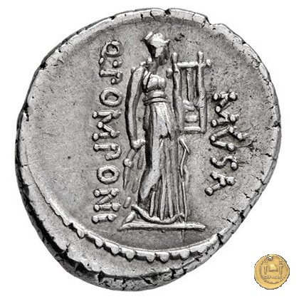 410/7 - denario Q. Pomponius Musa 66 BC (Roma)