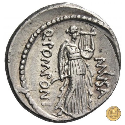 410/7 - denario Q. Pomponius Musa 66 BC (Roma)