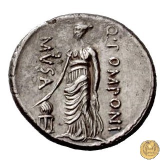 410/8 - denario Q. Pomponius Musa 66 BC (Roma)