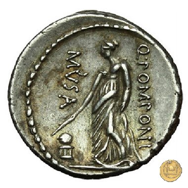 410/8 - denario Q. Pomponius Musa 66 BC (Roma)