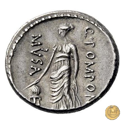 410/8 - denario Q. Pomponius Musa 66 a.C. (Roma)