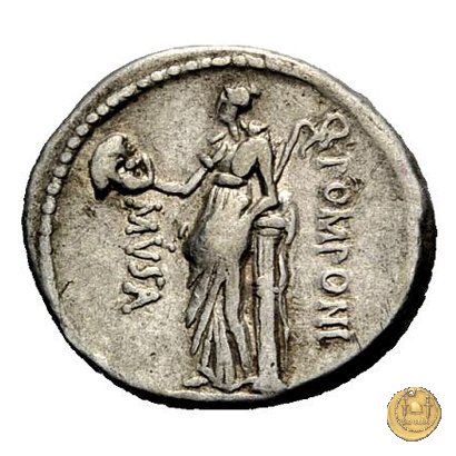 410/9 - denario Q. Pomponius Musa 66 BC (Roma)