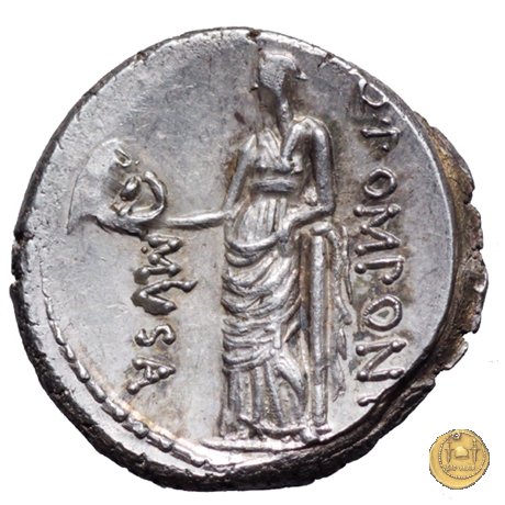 410/9 - denario Q. Pomponius Musa 66 BC (Roma)