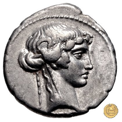 411/1 - denario L. Manlius Torquatus 65 BC (Roma)