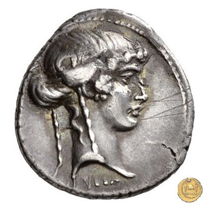 411/1 - denario L. Manlius Torquatus 65 BC (Roma)