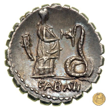 412/1 - denario L. Roscius Fabatus 64 BC (Roma)