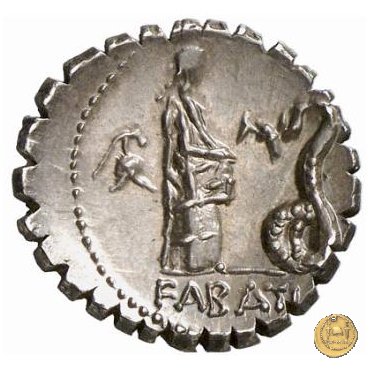 412/1 - denario L. Roscius Fabatus 64 BC (Roma)