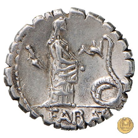 412/1 - denario L. Roscius Fabatus 64 BC (Roma)