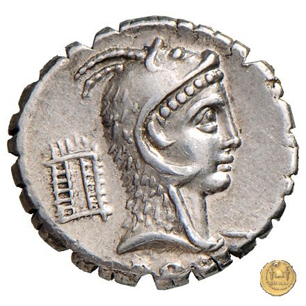 412/1 - denario L. Roscius Fabatus 64 BC (Roma)