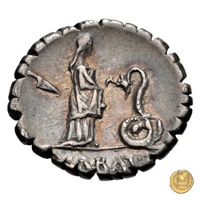 412/1 - denario L. Roscius Fabatus 64 BC (Roma)