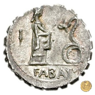 412/1 - denario L. Roscius Fabatus 64 BC (Roma)