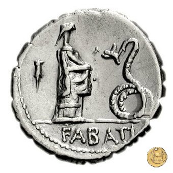 412/1 - denario L. Roscius Fabatus 64 BC (Roma)