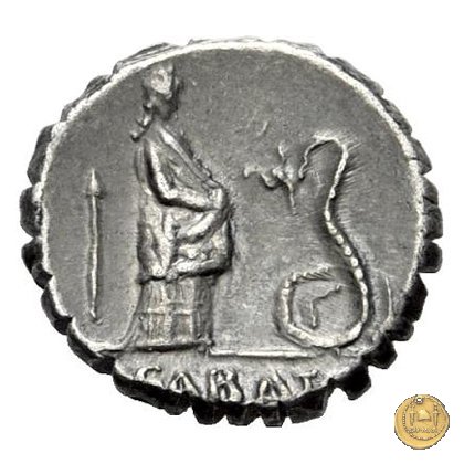 412/1 - denario L. Roscius Fabatus 64 BC (Roma)