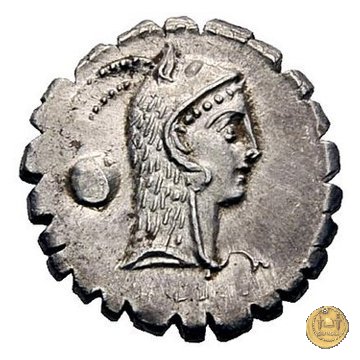 412/1 - denario L. Roscius Fabatus 64 BC (Roma)