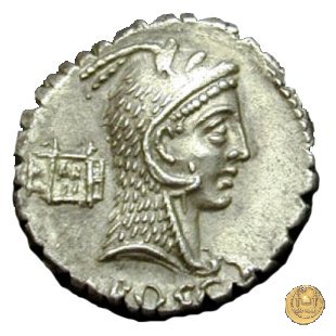 412/1 - denario L. Roscius Fabatus 64 BC (Roma)