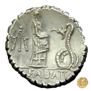 412/1 - denario L. Roscius Fabatus 64 BC (Roma)