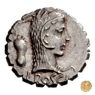 412/1 - denario L. Roscius Fabatus 64 BC (Roma)