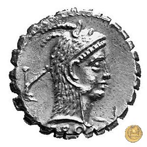 412/1 - denario L. Roscius Fabatus 64 BC (Roma)