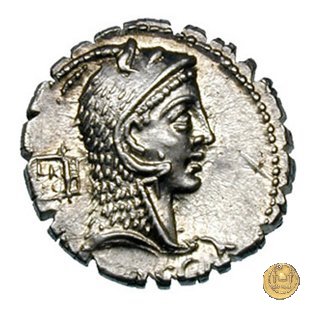 412/1 - denario L. Roscius Fabatus 64 a.C. (Roma)