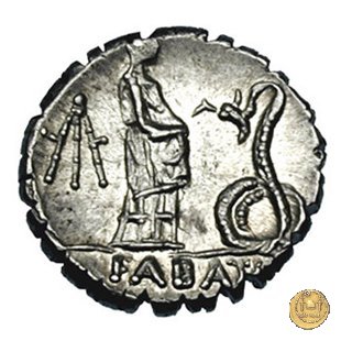 412/1 - denario L. Roscius Fabatus 64 a.C. (Roma)